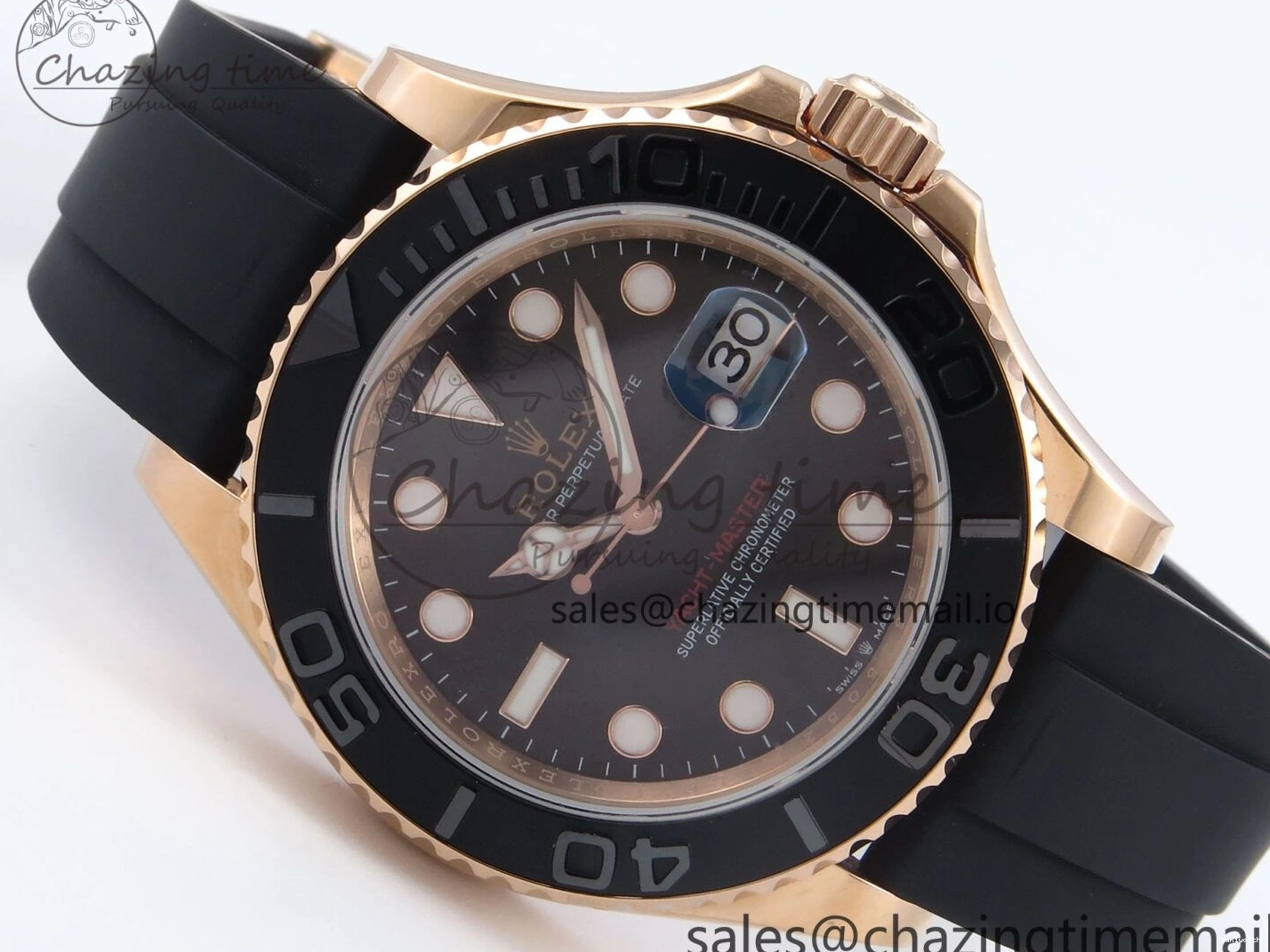126655 A3235 Yacht-Master EWEF Dial Black 40mm on Best Strap Edition Oysterflex 0413